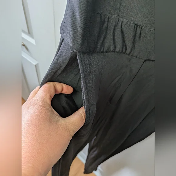 GANNI Marilyn Black Romper Sleeveless Size XS elegant Formal V Neck Feminine - Picture 8 of 16